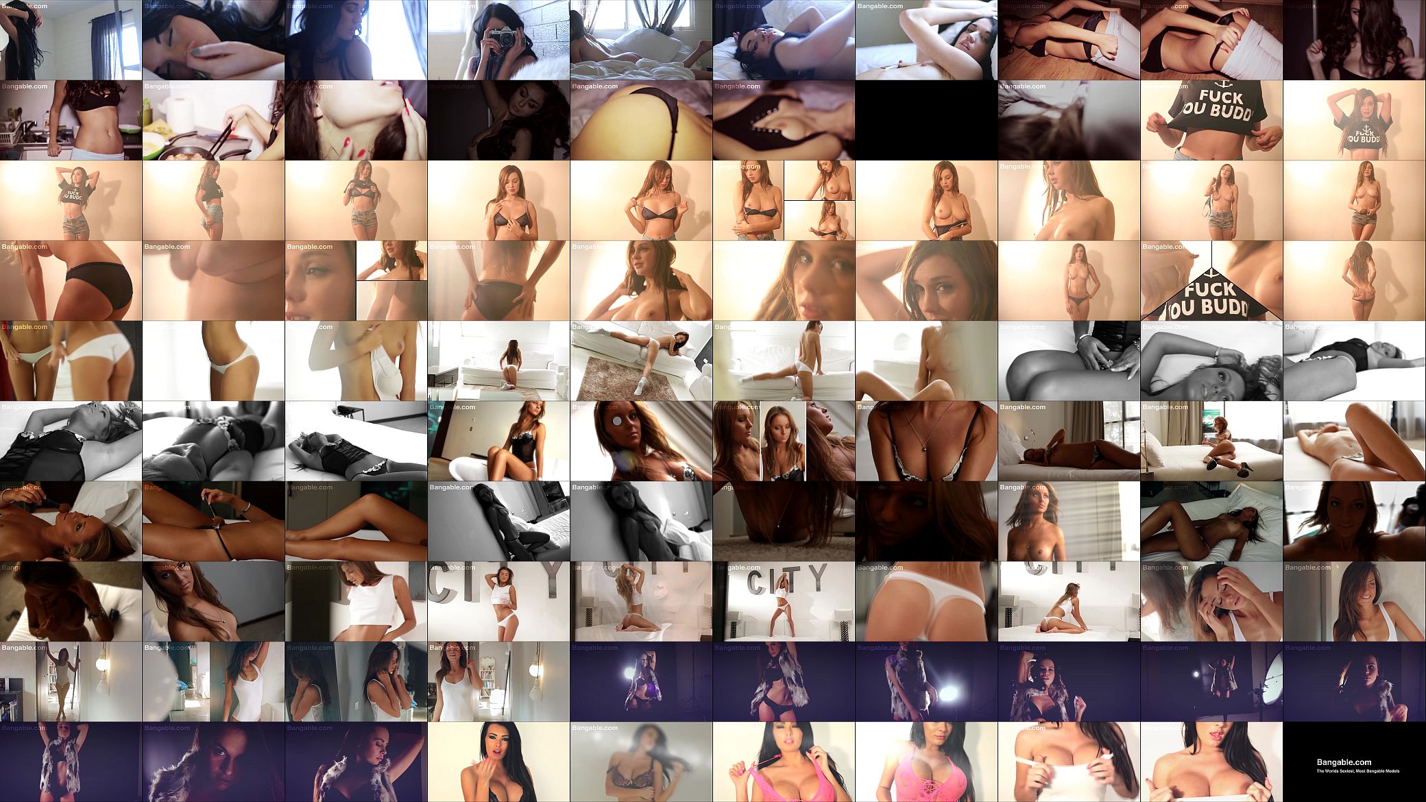Sexy brunette teen fashion models striptease dancing nude 预览图