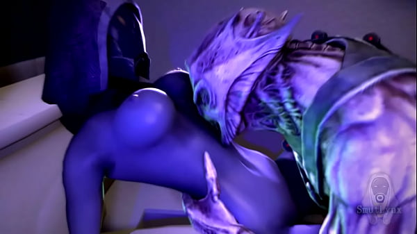 Tali'Zorah gets rammed by a vorcha (SFM)