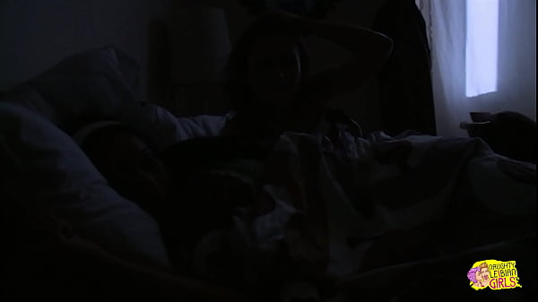 Beautiful white sub girl dominated by cute and evil black domina (lezdom, foot fetish, platform high licking, pretty females, BDSM) OBF004