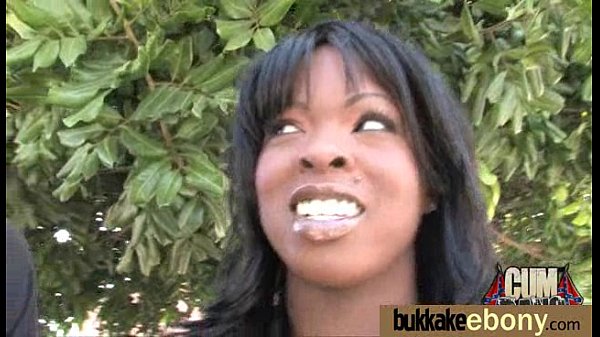 Ebony Babe Sucks Group Of White Guys 7