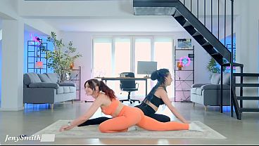 Download Video - Jeny Smith and Astra are working out together