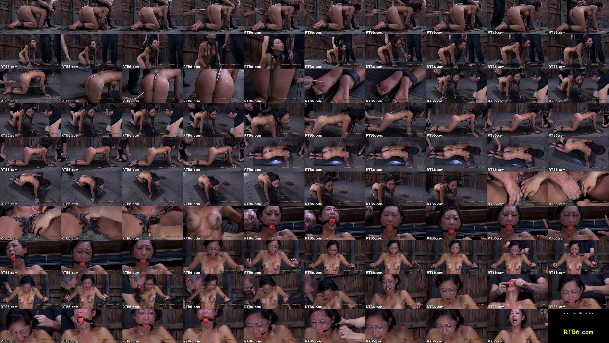 Clamped up babe is receiving lusty facial anguish 预览图