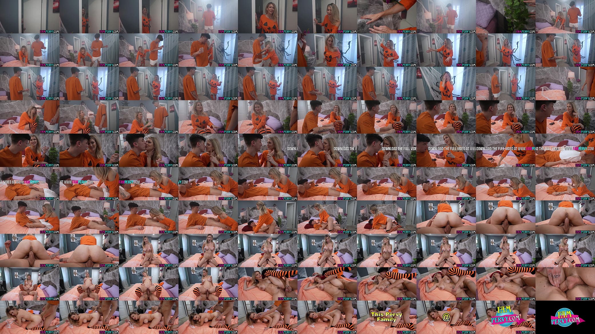 Pervert stepson surprises big tits MILF stepmom with his big dick 预览图