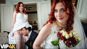 BRIDE4K。アマチュアカップルが結婚式の代わりに自家製ポルノビデオを撮影した。