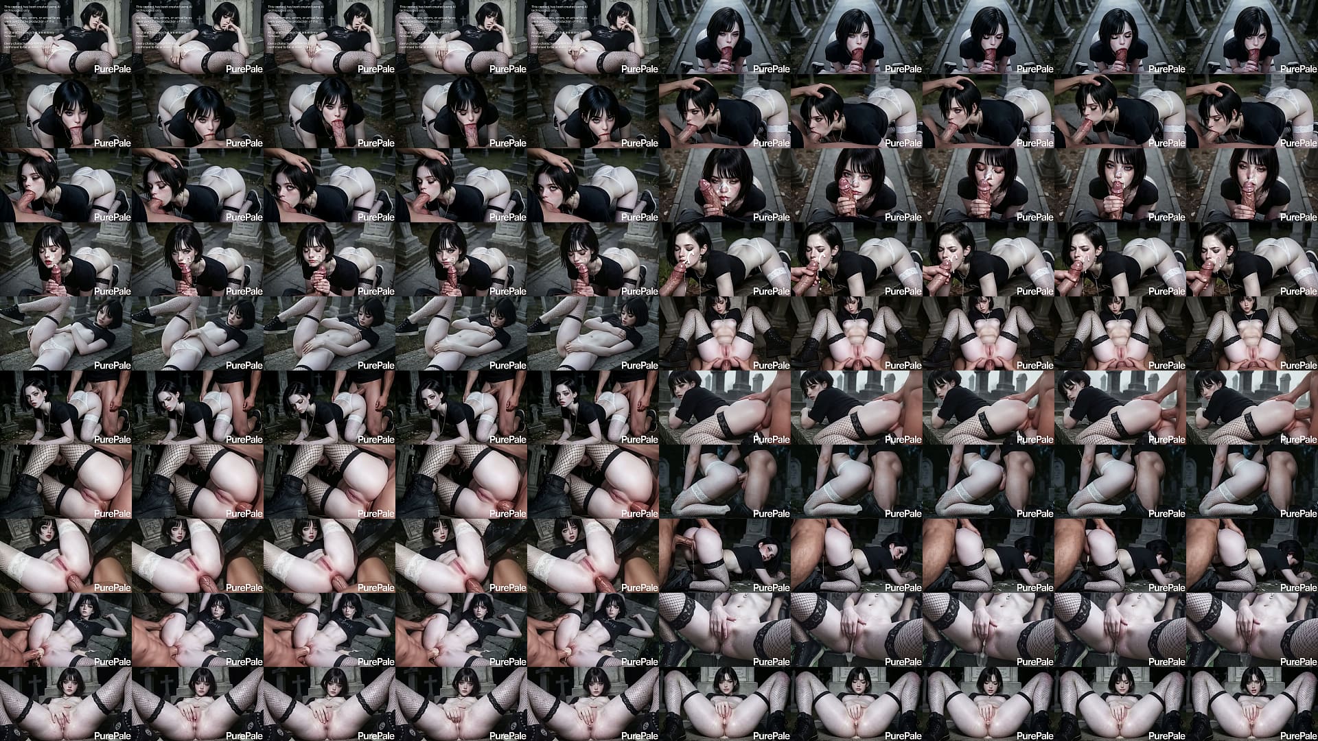 This pale goth bitch turned out to be a real masochist and begged me to fuck her hard [AI] 预览图
