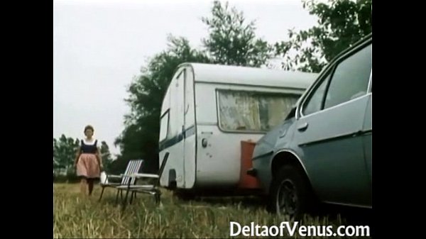 Retro German Porn - Hairy Pussy Brunette Fucking In Camper