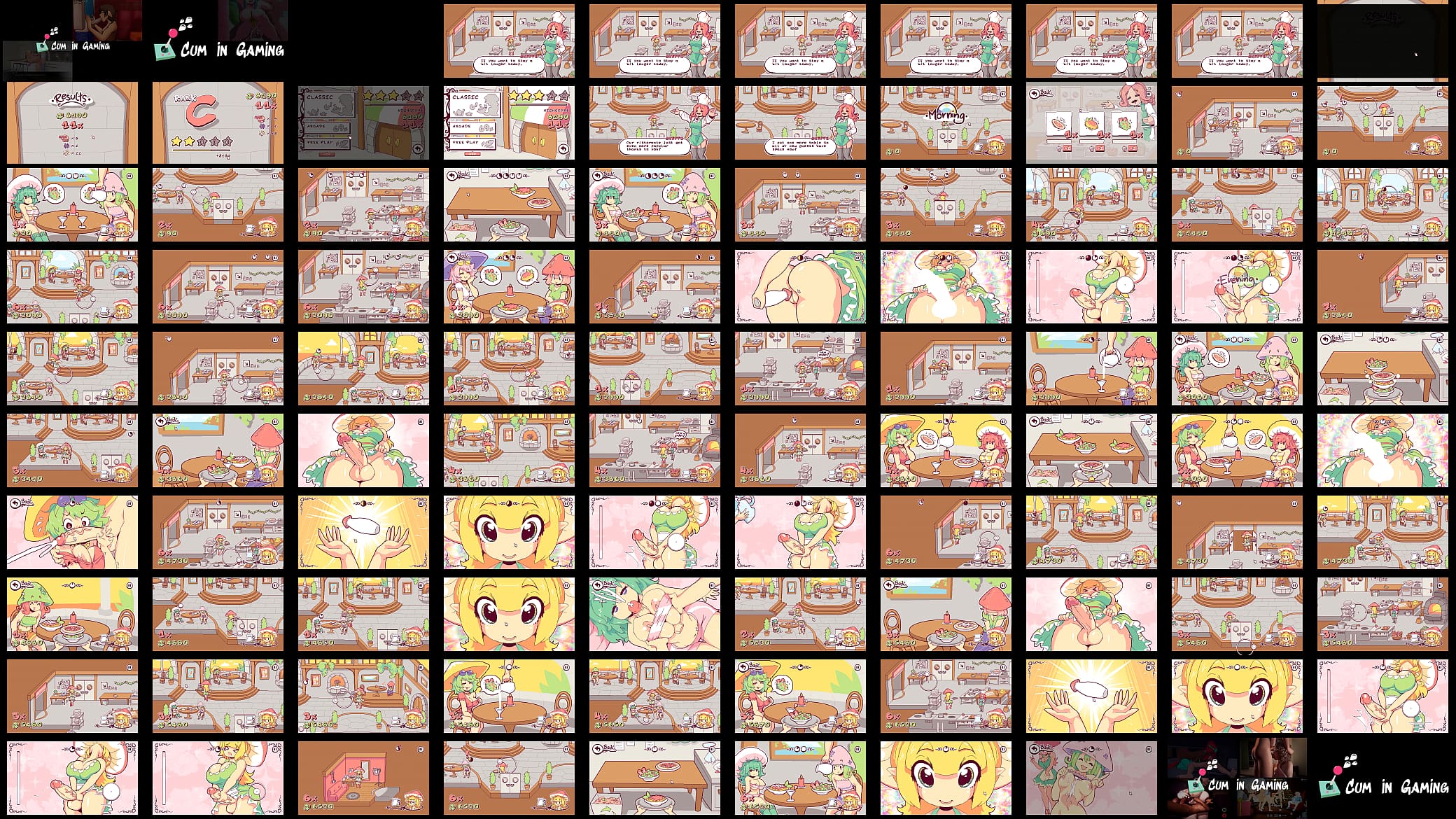Futanari Di Funghi [ FUTA Hentai Game ] Ep.3 happy customer flash their boobs to get more cumshot ! 预览图
