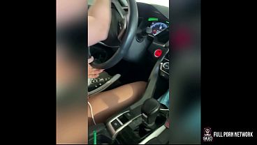 Abbie Maley’s Car Ride Turns Into a Parking Lot Blowjob