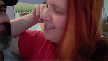 Cuckquean takes her husband to a motel to have sex with a delicious couple.