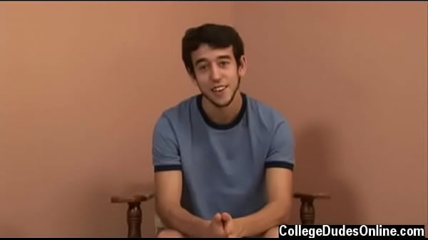 Gay XXX Josh has a stiffy that is at attention ...