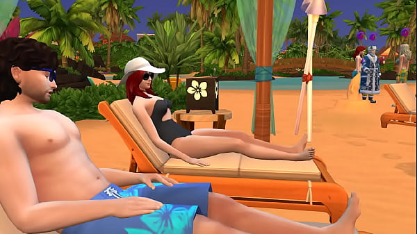 Redhead fucking on a tropical beach the sims 4 wichedwhims