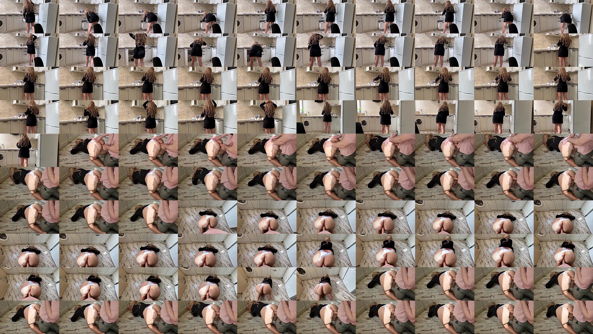 Mature woman in the kitchen found anal sex instead of dinner 预览图