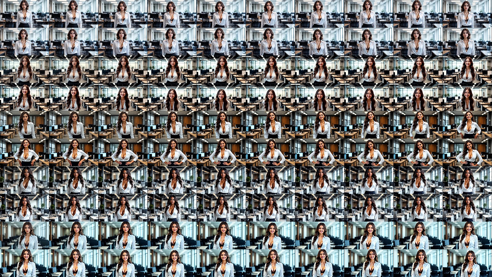 AI Generated content - Sexy Office Girls select whom you like the most 预览图