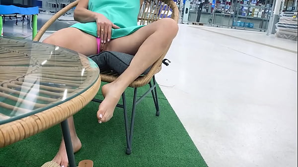 Milf teases me in the mall in front of everyone and makes me cum in the parking lot
