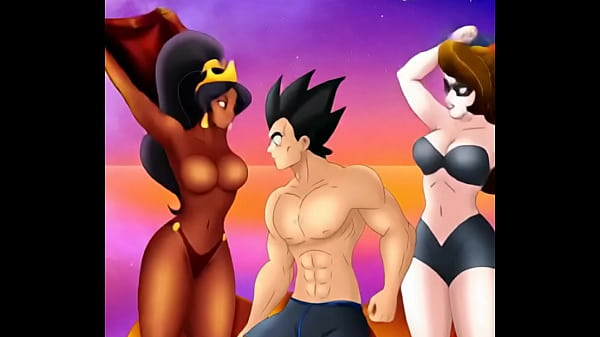 Vegeta con elastigirl y jazmín