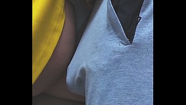 Download Video - Almost Caught In a Bus When a Dirty Stranger CUM In Her Hand