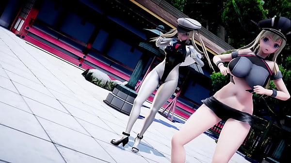 Kancolle MMD bismarck glaf Eleven rave girl