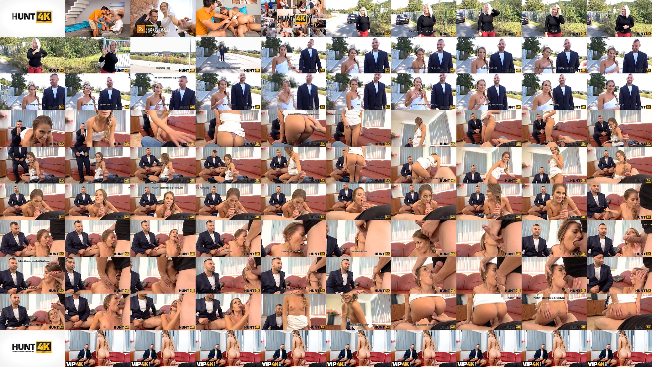 HUNT4K. Man takes care of girls pussy but BF jerks off to sexual show 预览图