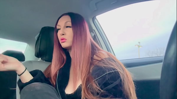 Big tits Long hair Artemisia Love Smoking session in the car