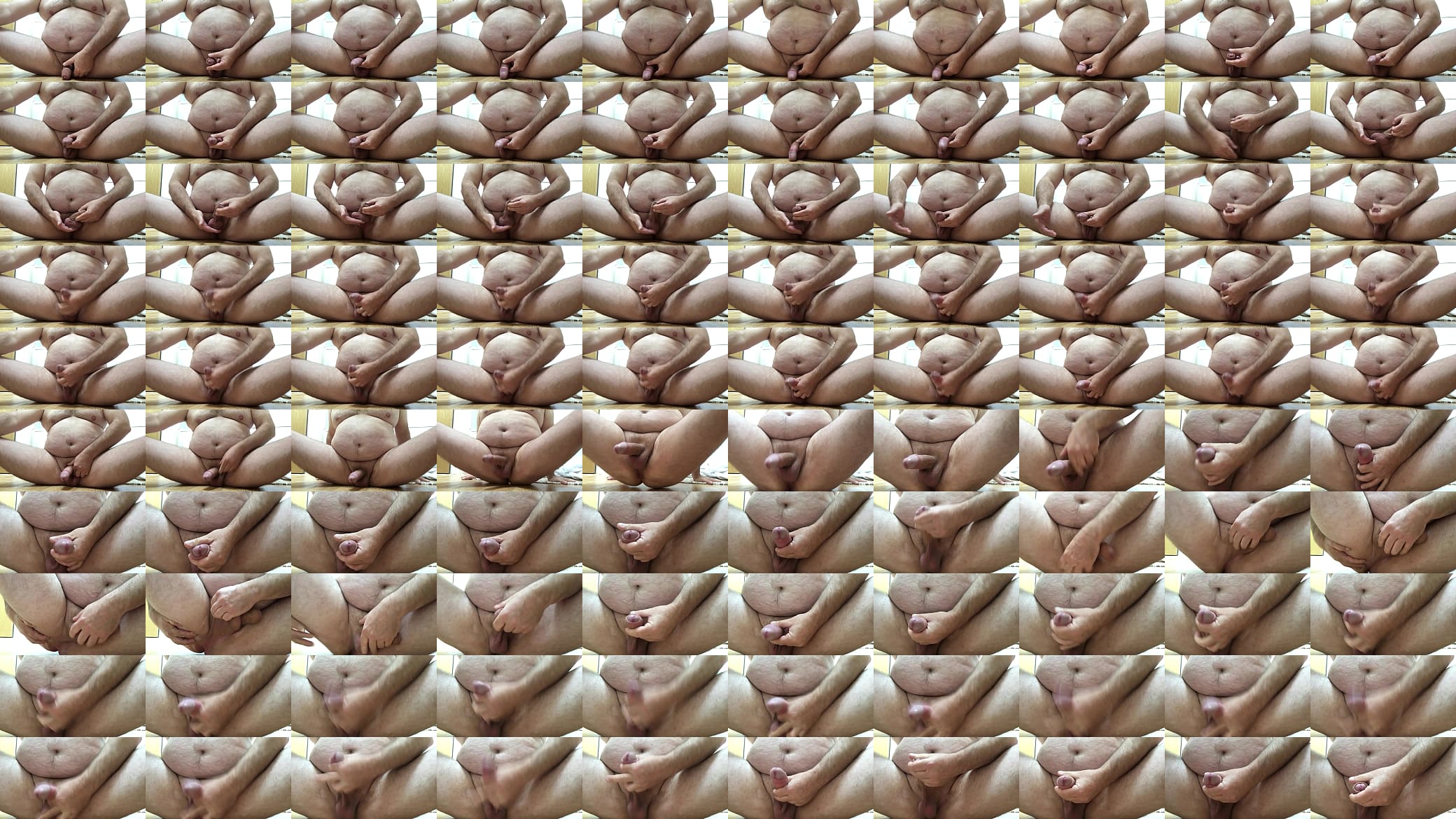 My 1st upload. Fat daddy getting stiff in the bathroom 预览图