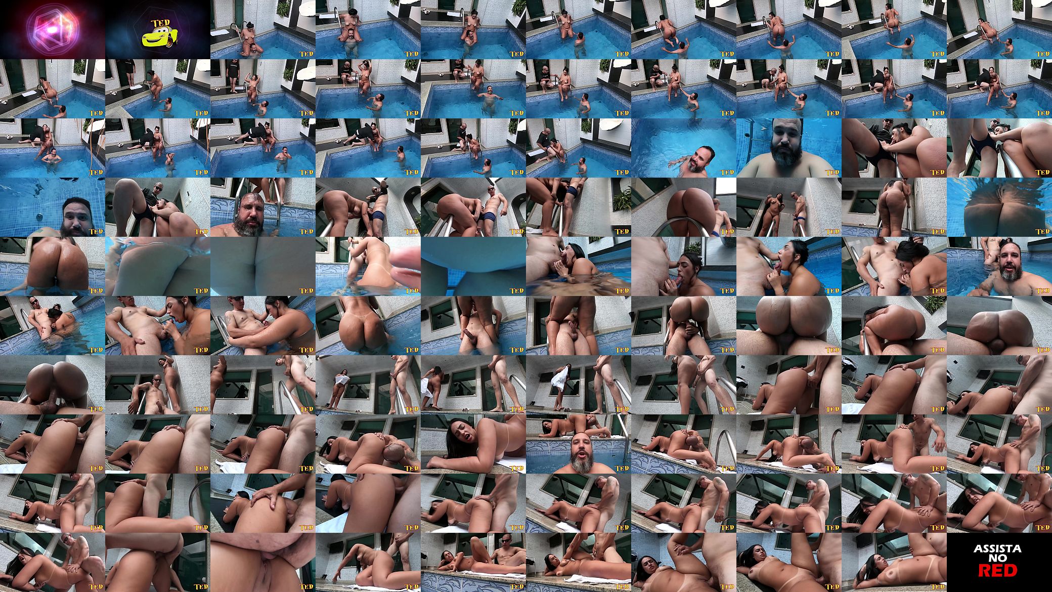 Amigo que &eacute; amigo entrega a gostosa para o outro fuder e fica curtindo a piscina - Stella Smeets - Samuray Farias 预览图
