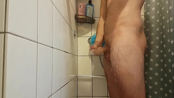 Download Video - Jerk off with a lot of soap in the shower