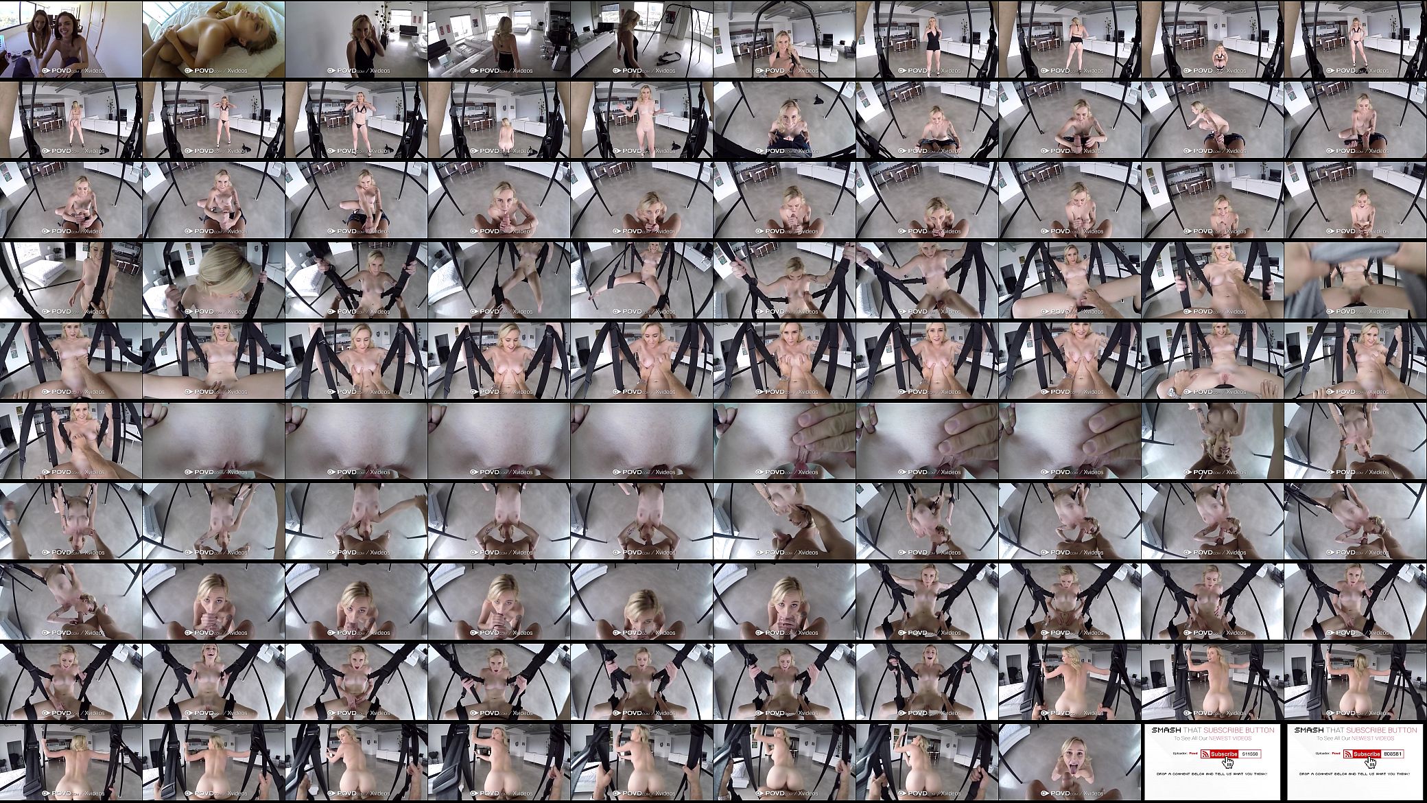 POVD Big dick sex swing fuck and facial with blonde Peyton Coast 预览图