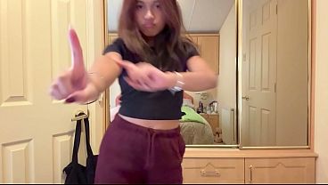Emma P petite teen naked changing new dresses 18-years-old teen