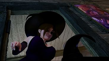 Futaween - Two Futanari Witches Cast Some Spells And Fuck!