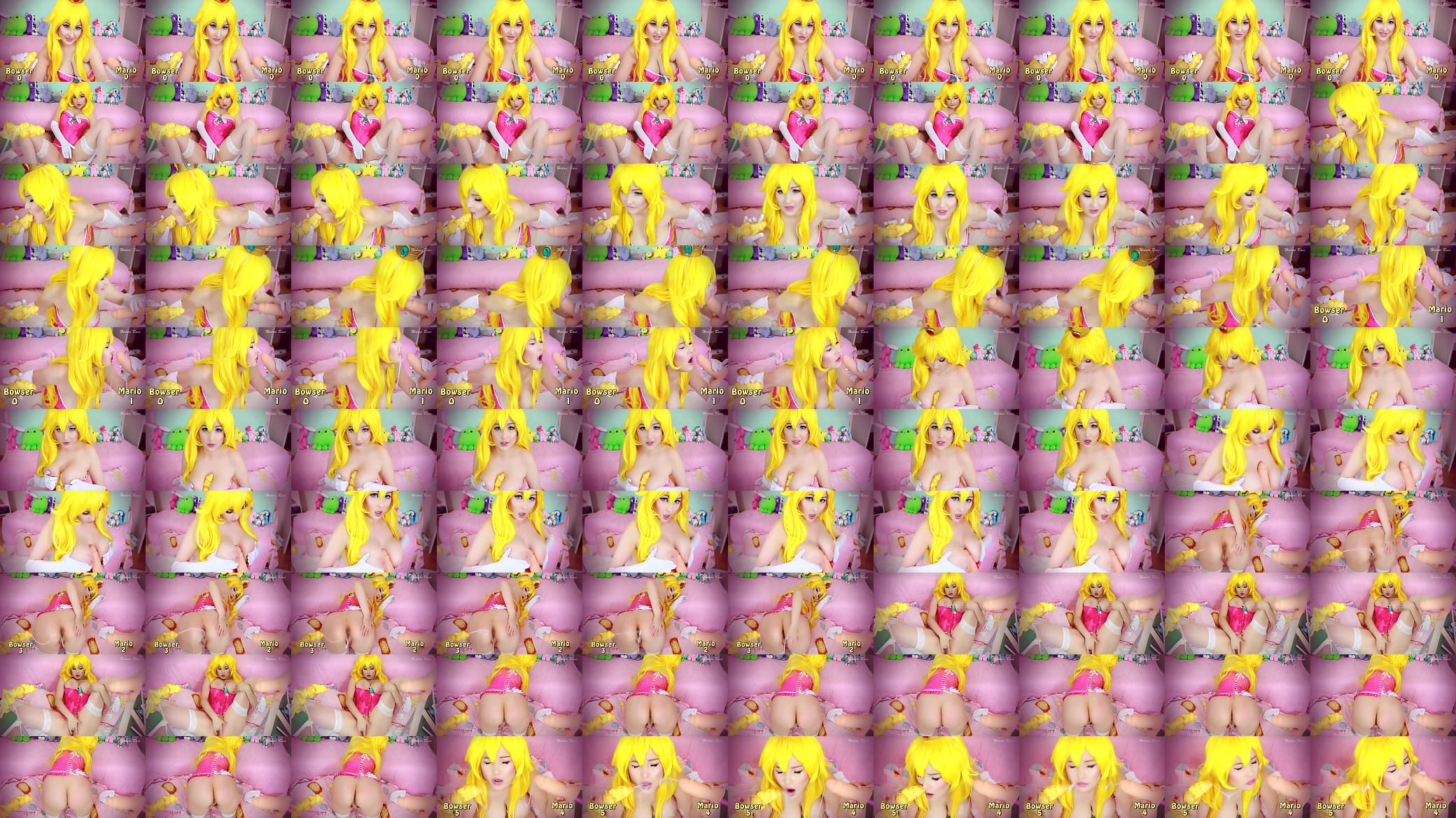 Peach covered in cum by Mario and Bowser 预览图