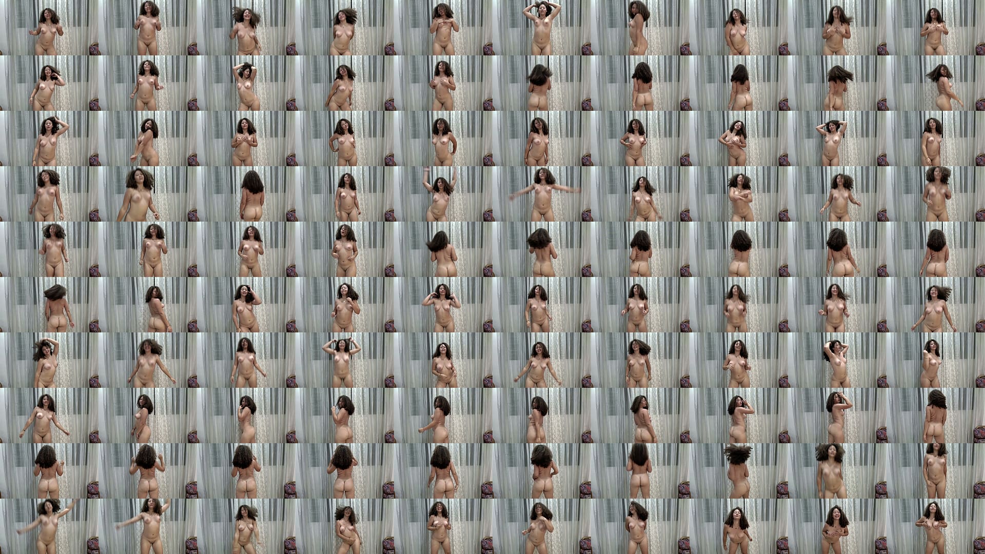 Cassandra bounces around and shows off her body 预览图
