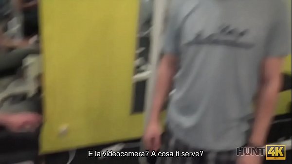 HUNT4K. The couple were training in the gym when a wealthy hunter appeared