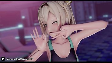 Tomoare Provocation Dance - Tokoyami Towa & Kazama Iroha | Virtual Youtuber MMD R-18 Ecchi Hentai