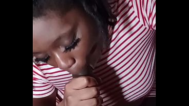 She spit out the cum, slurped it up, & spit it out again