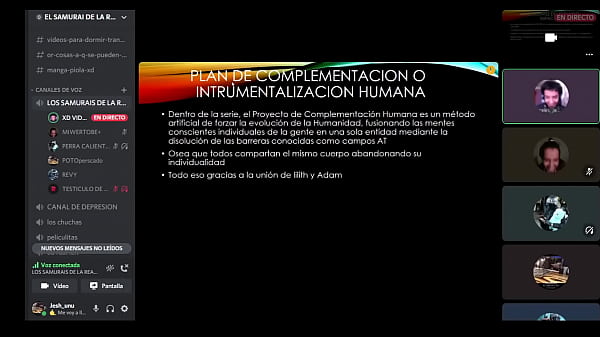 Mi cusa Kuchito me explica evangelion en discord (spoilers)