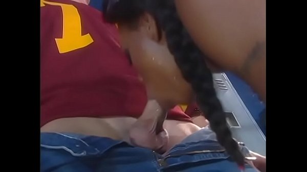 All football team should watch their Quarterback drilling pretty young ebony cheerleader with small tits Marie Luv in the locker room