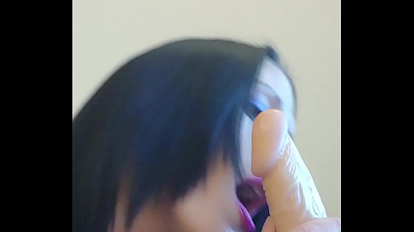 Dildo blowjob