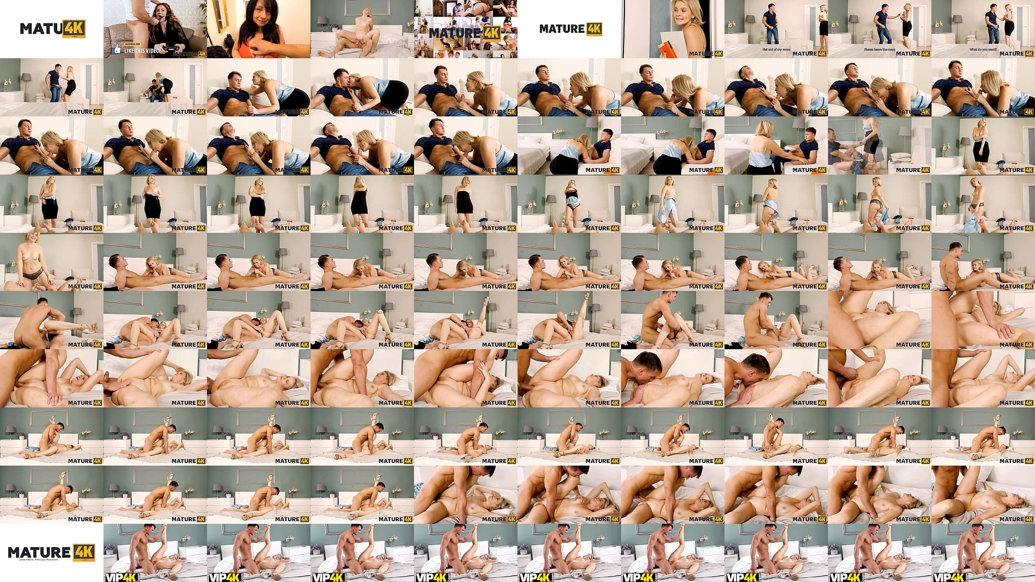 MATURE4K. Mature tutor catches stud jerking off and decides to help him 预览图