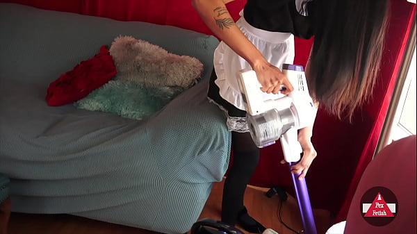 French Maid Vacuums House