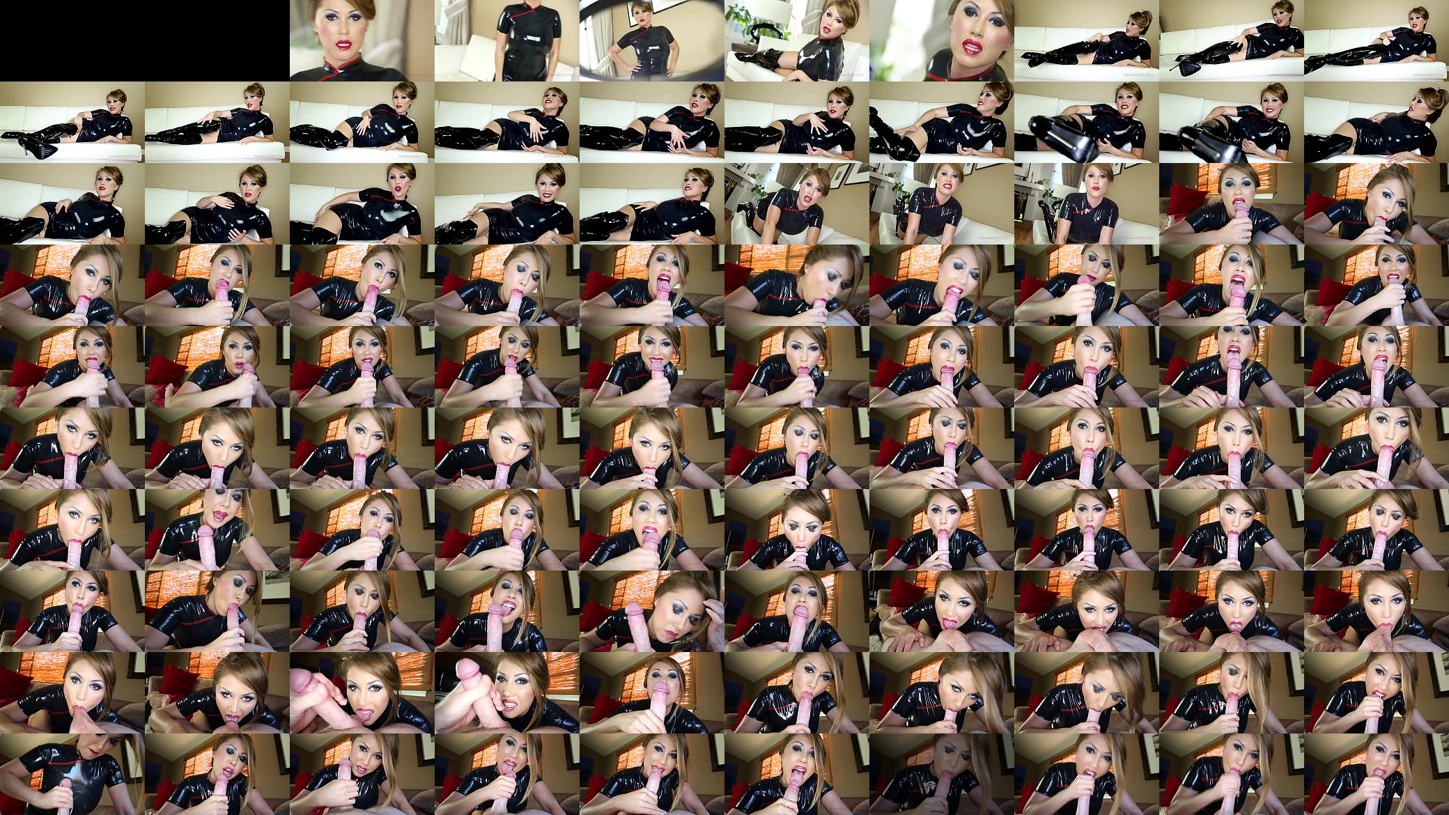 Asian pov latex Blowjob 预览图