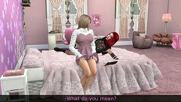Shy girl fucks her friend hardcore in lesbian sex