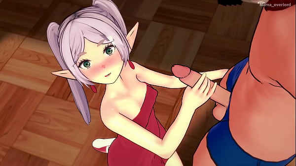 Frieren wearing only a towel ready to love