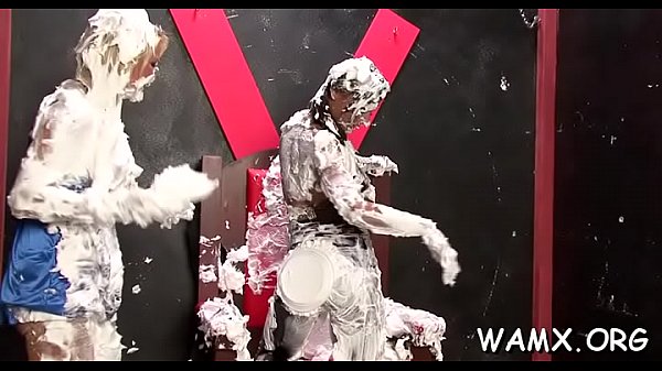 Lesbian chicks love to get messy during this se...