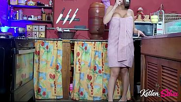 Bolas profundas em uma gata gostosa de bunda perfeita