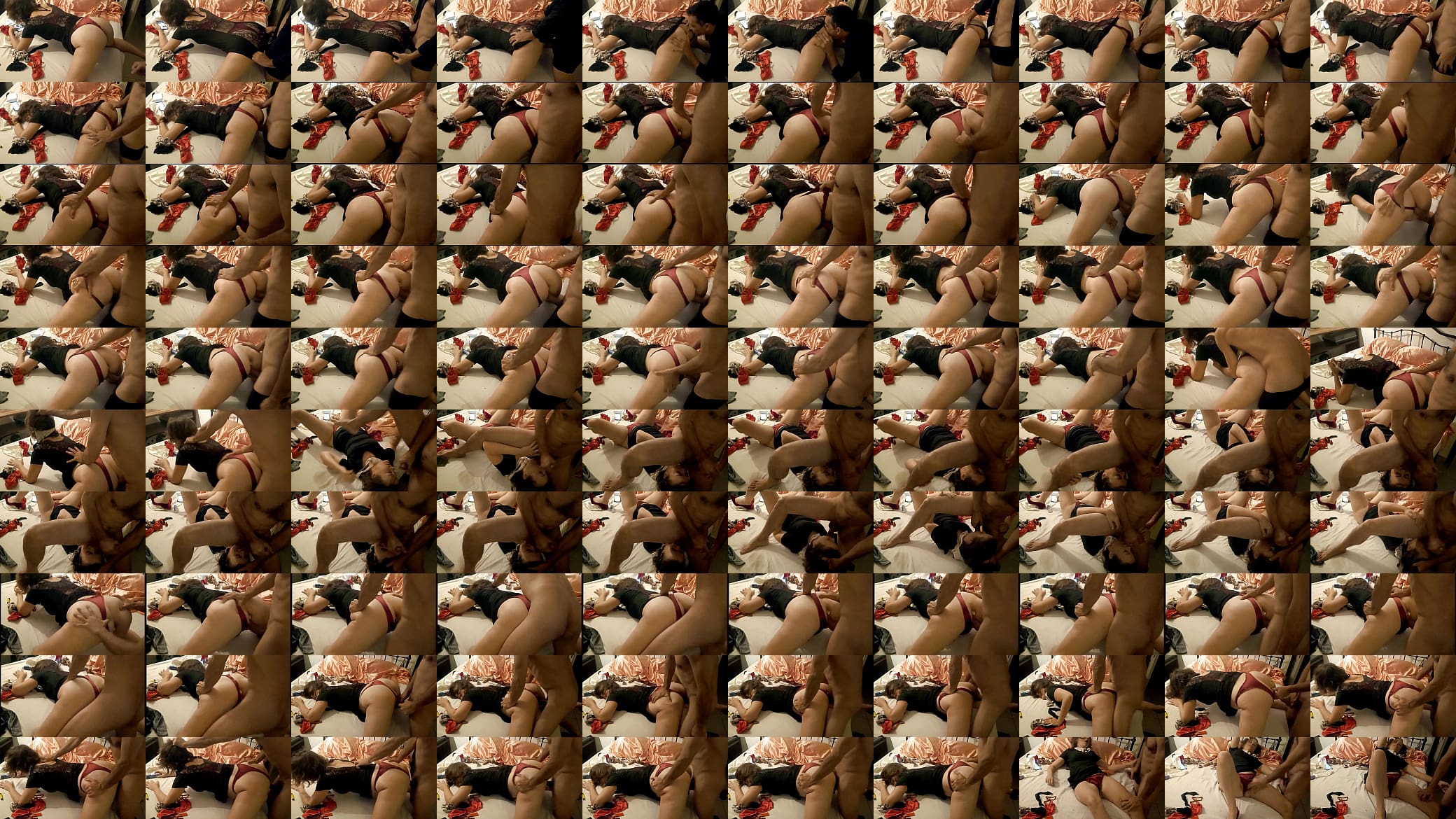 1583 (04) - Fucking Homemade Girl, Black Dress, Satin Panties, Masturbing, Rubbing, POV, Blowjob, Ass Licking 预览图