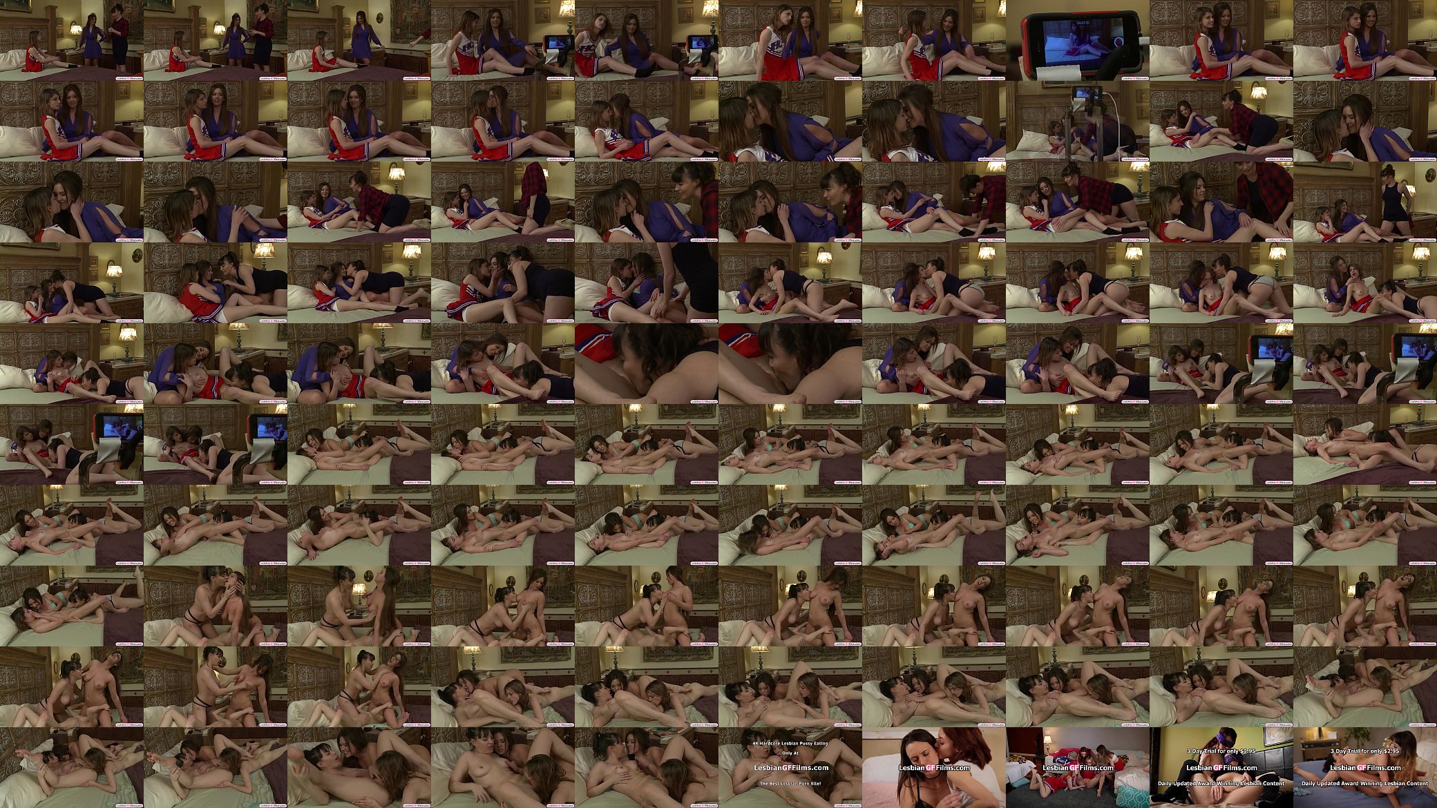 Erotic photoshoot turns into lesbo 3some 预览图