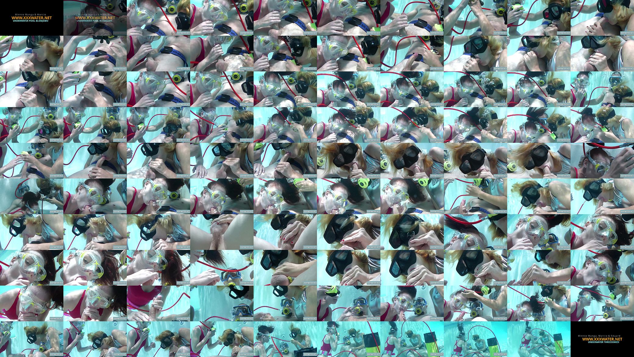 Two hot girls blow big cock in the pool 预览图