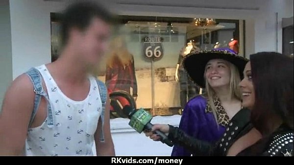 Slutty amateur babe is paid cash from some crazy public sex 1