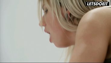 Big Tit Blonde Rides His Cock Cowgirl Until She's Moaning Out Loud