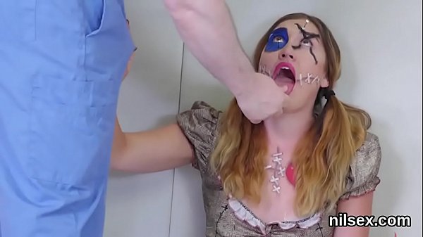 Wicked cutie is taken in butthole loony bin for...